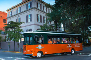 Old Town Trolley tour stop 2 at Juliette Gordon Low House
