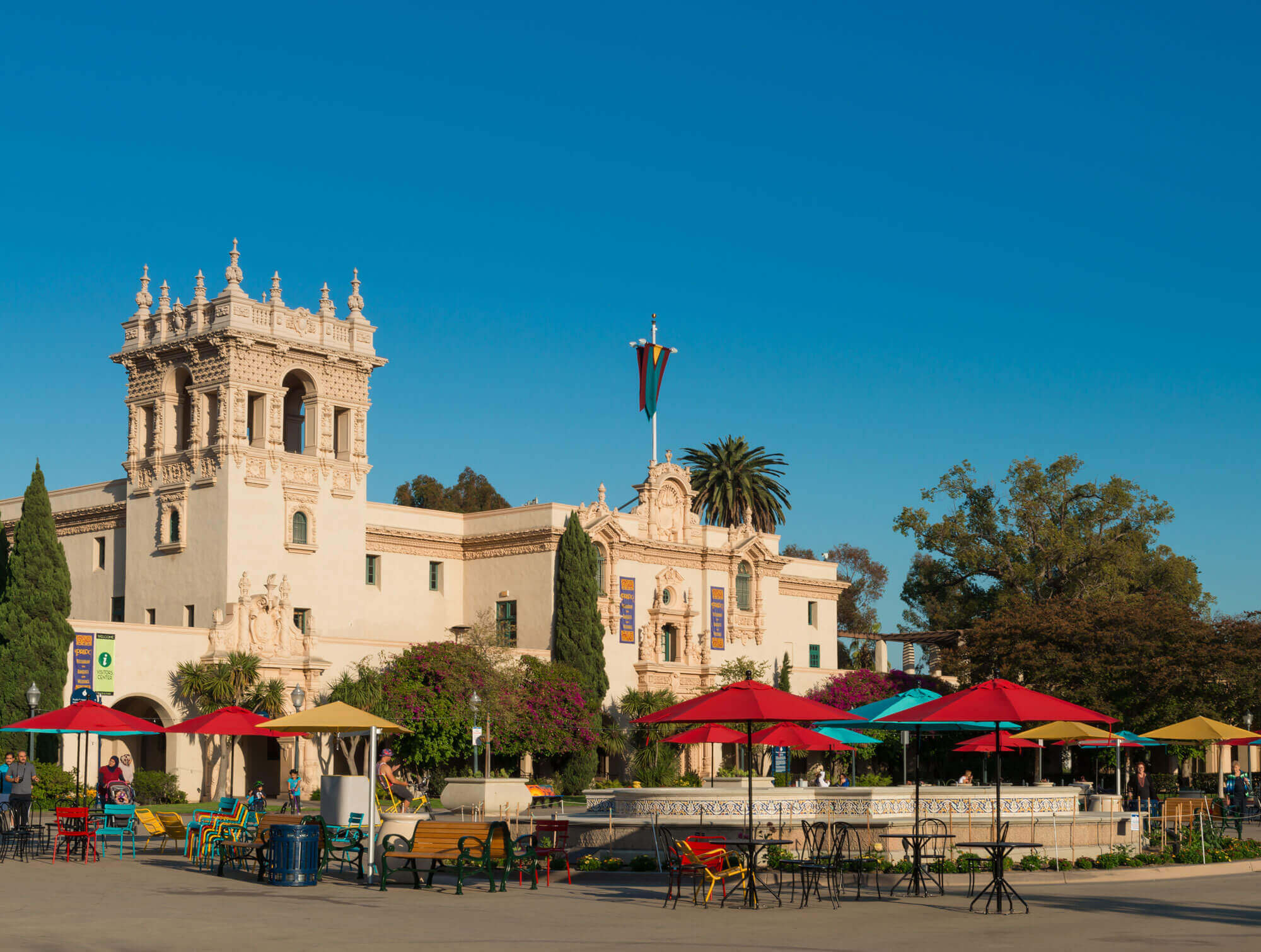 The exterior of House of Hospitality found in Balboa Park In San Diego, CA