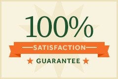 100% satisfaction guarantee