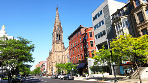 Shopping in Copley Place, Boston MA