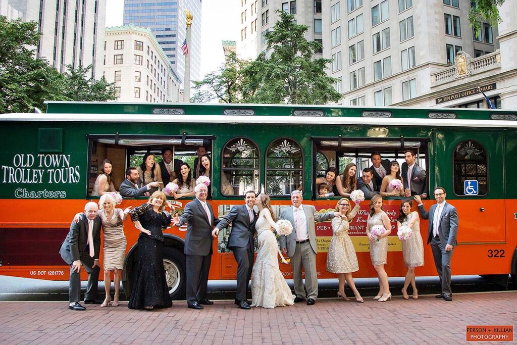 Boston Wedding Transportation Boston Trolley Rental