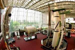 inside of smithsonian air and space museum in washington dc