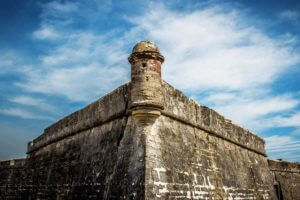 exterior wall of castillo de san marcos st augustine