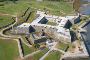 Aerial view of Castillo de San Marcos