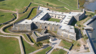 Aerial view of Castillo de San Marcos