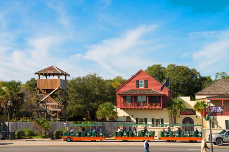 colonial quarter st augustine trolley