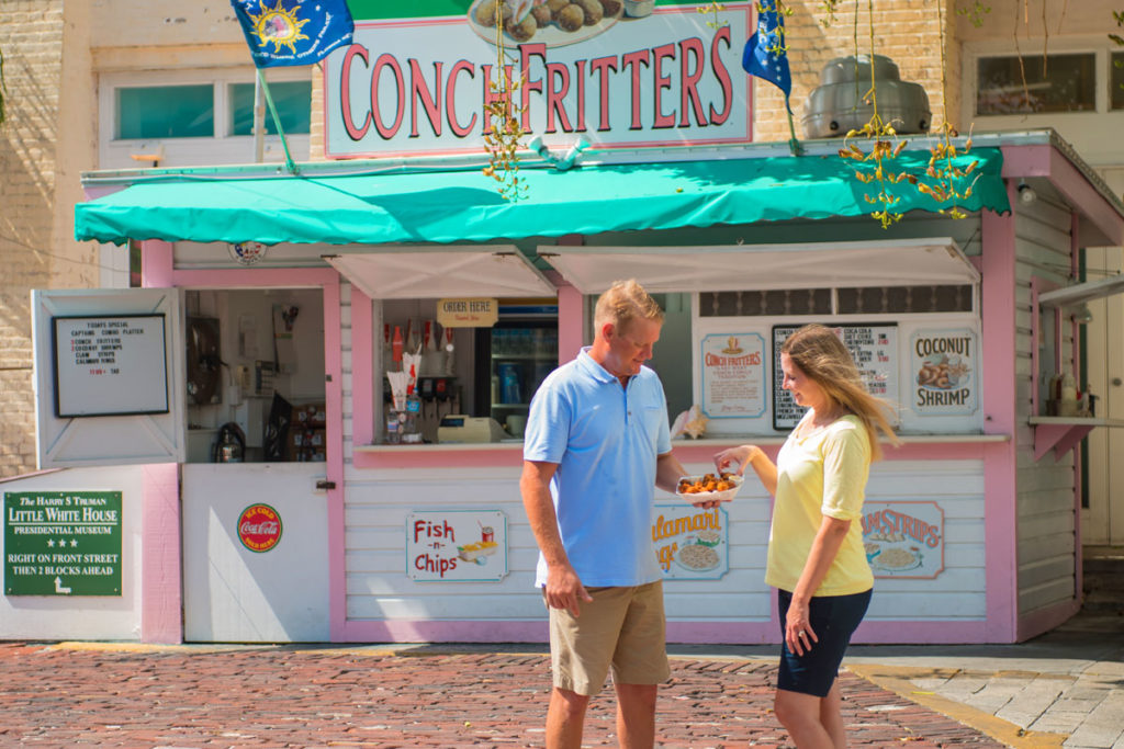 conch fritters stand