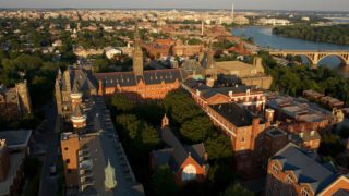 Georgetown University - dahlgren chapel quad in Washington DC