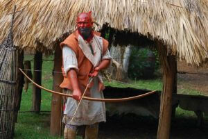 historical reenactment at fountain of youth in st augustine