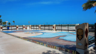 key west african american memorial under a blue sky