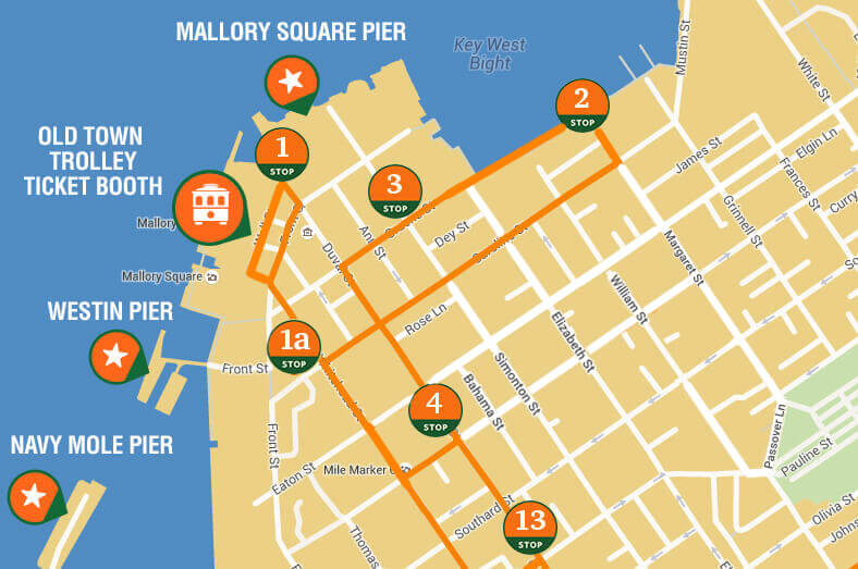 map of key west cruise port