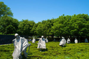 korean war memorial in Washington DC