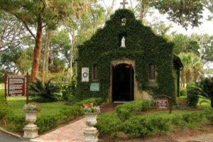 exterior of mission nombre de dios chapel st augustine