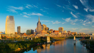 Nashville city view fall