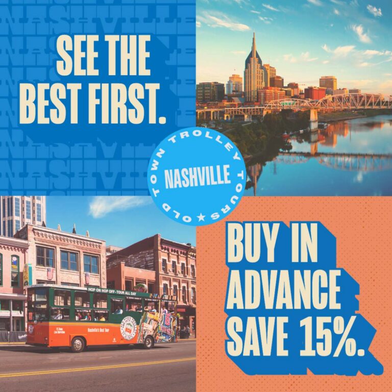 Old Town Trolley Nashville - See the best first - buy in advance, save 15%