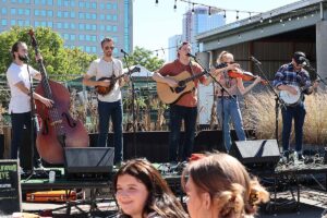 Nashville Farmers' Market band playing music