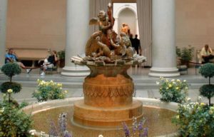national gallery of art in Washington DC cherub fountain