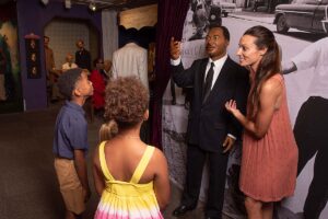 Potter's Wax Museum exhibit featuring Martin Luther King Jr