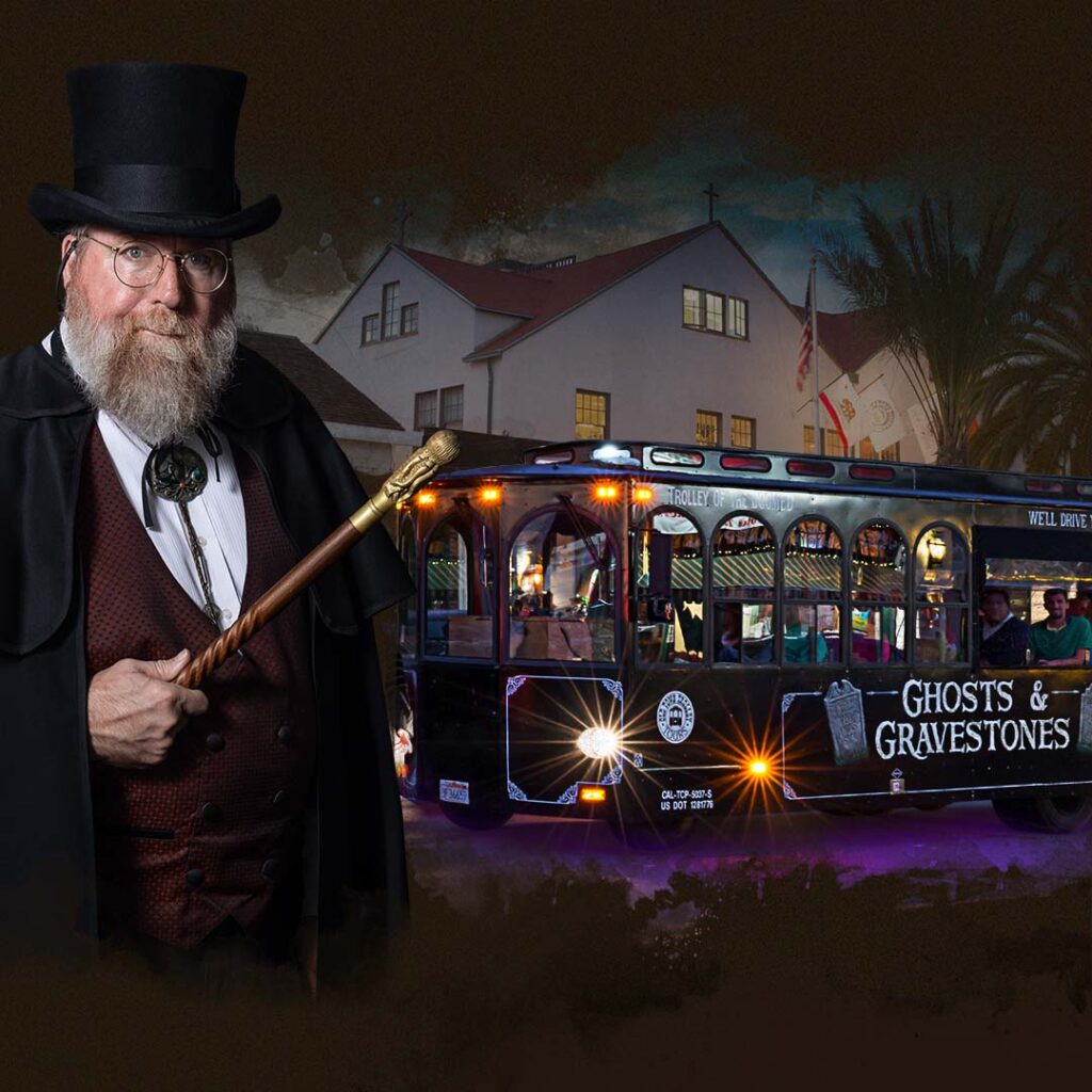San Diego ghost host and ghost trolley