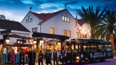 ghosts & gravestones san diego ghost tour ghost hosts & trolley