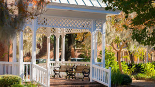 Beautiful gazebo in Savannah's squares