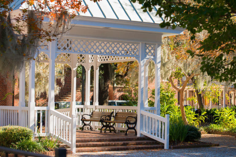 Beautiful gazebo in Savannah's squares