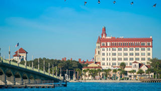 History - View of St. Augustine from Matanzas River