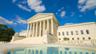 upward view of us supreme court in washington dc