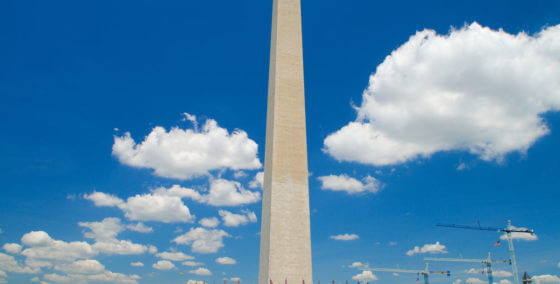 Washington monument in Washington DC