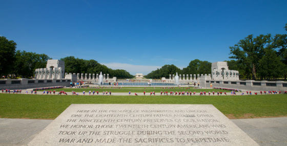 picture of vehicle at Arlington National Cemetery in front of amphitheater