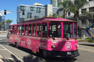 san diego trolley cancer awareness