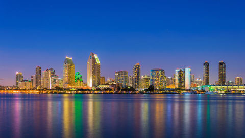 San Diego Skyline at Night