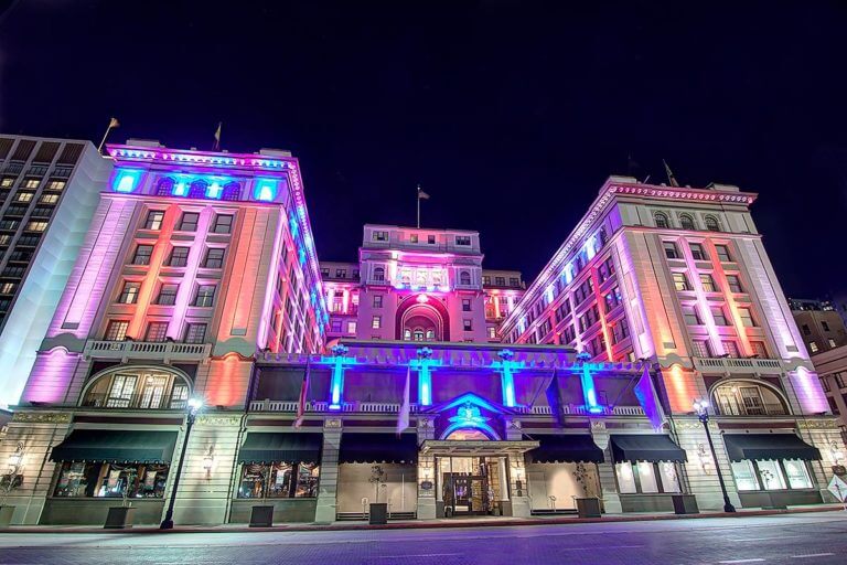 san diego broadway at night