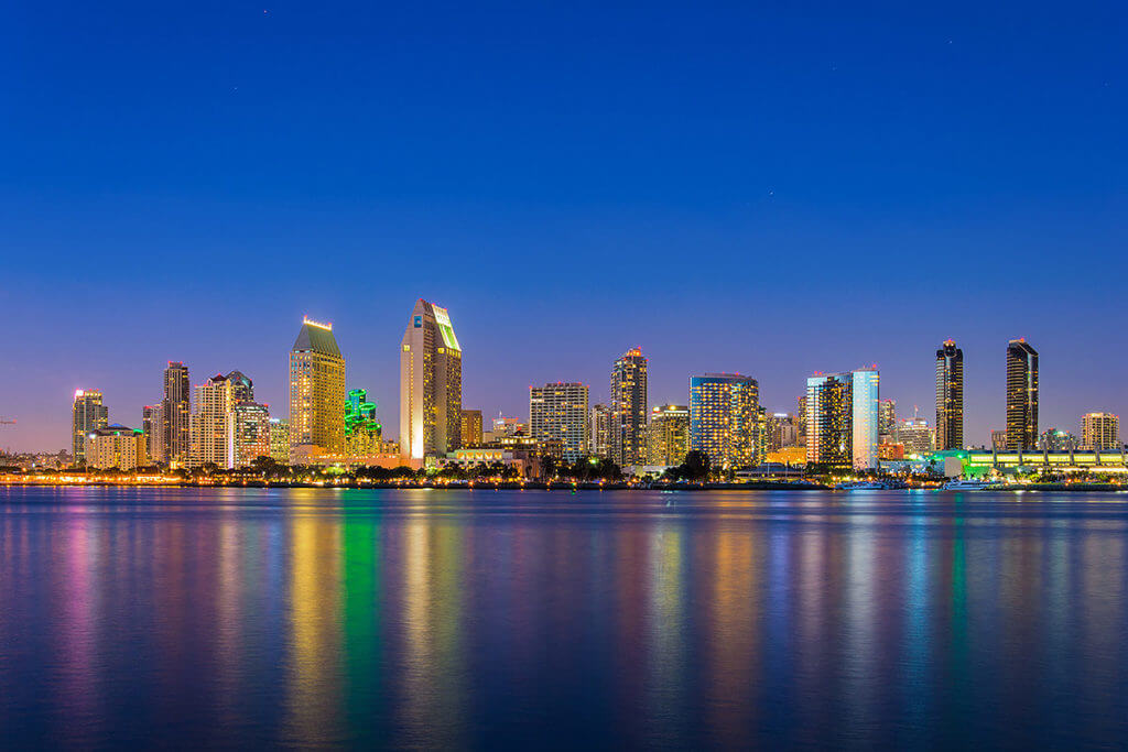 Views of San Diego at Night