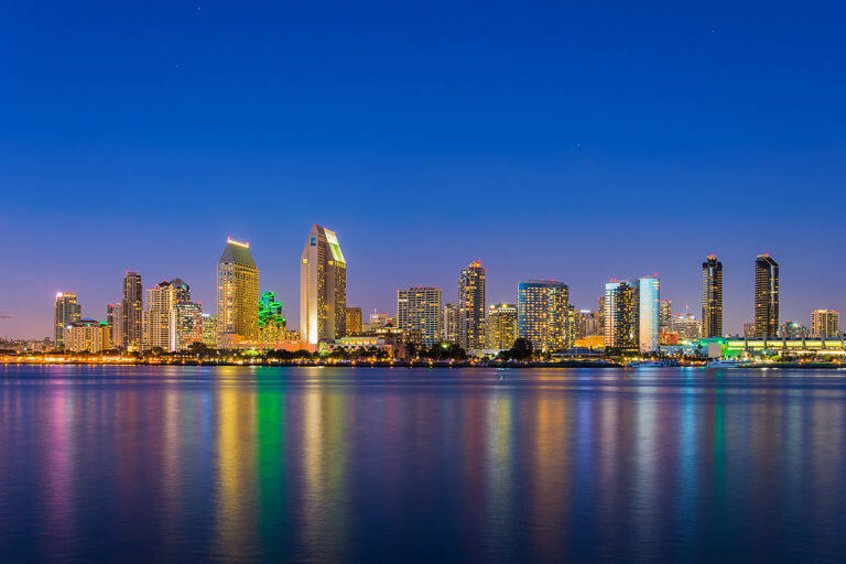 Views of San Diego at Night