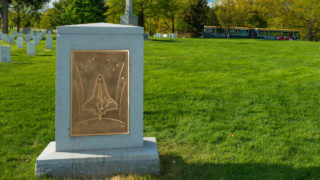 Challenger and Columbia Memorials - Arlington Cemetery Columbia and Challenger memorials