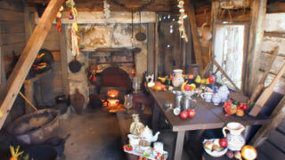 Oldest Wooden Schoolhouse kitche