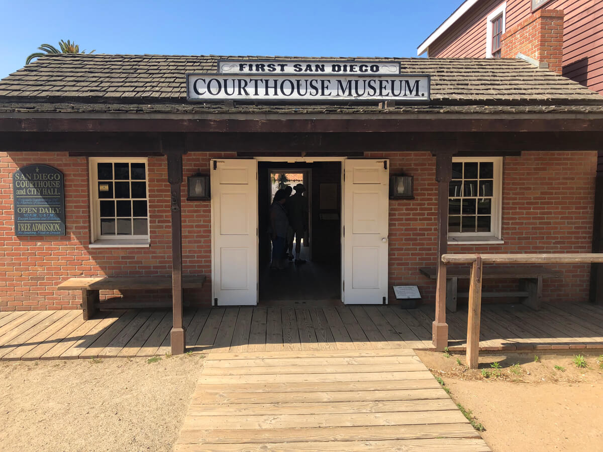 first san diego courthouse museum building entrance