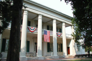 exterior of andrew jackson's hermitage home on a nashville tour