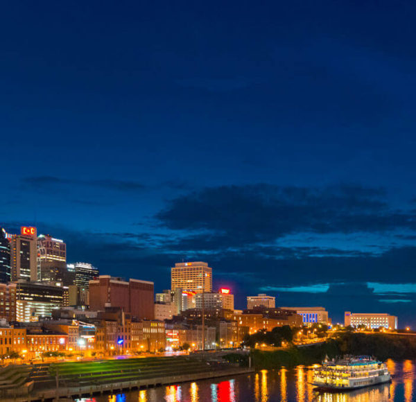 Nashville skyline at night