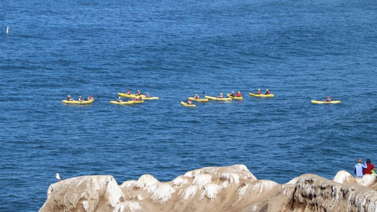 Kayakers in La Jolla, San Diego, CA