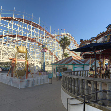 screenshot from Google Maps of Belmont Park in San Diego, CA