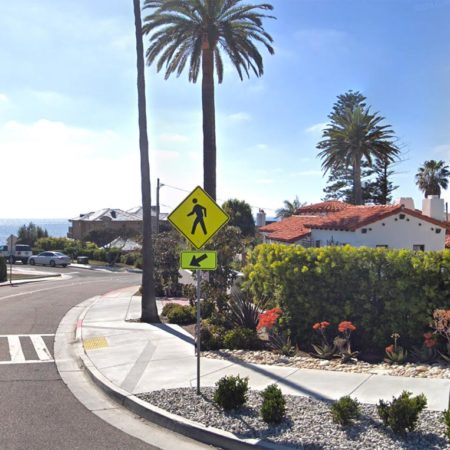 screenshot from Google Maps of La Jolla Boulevard in San Diego, CA