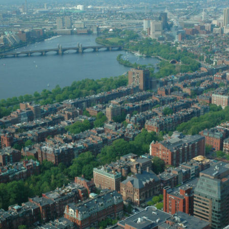 View from the Boston Prudential Center Skywalk
