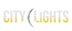 logo that reads 'San Diego City Lights Night Tour' with a partial moon between the words 'city' and 'lights'