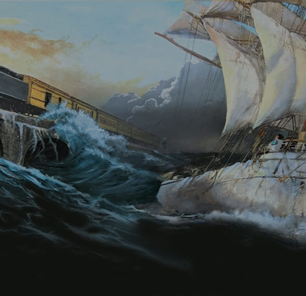 Sails to Rails Museum Illustration