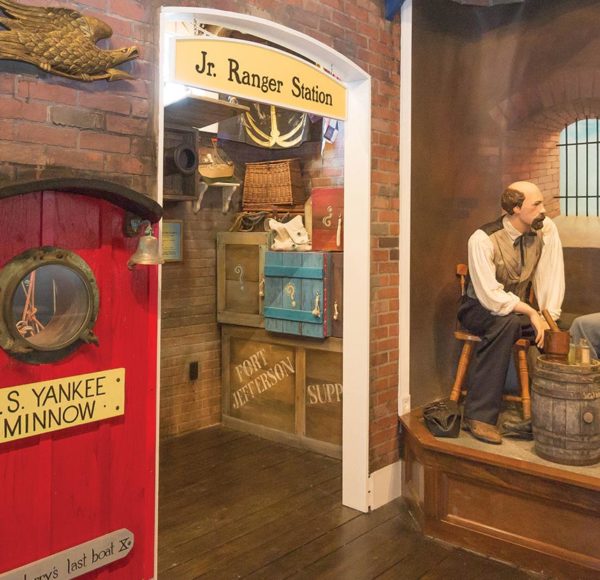 Interior of Sails to Rails Museum in Key West, FL