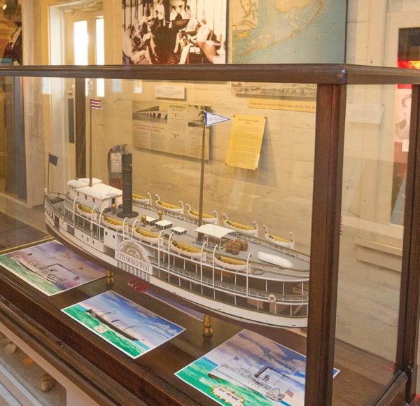 Interior of Sails to Rails Museum in Key West, FL