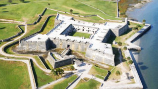 Aerial view of Castillo De San Marcos National Monument