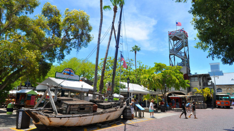 Key West Shipwreck Museum exterior with ship